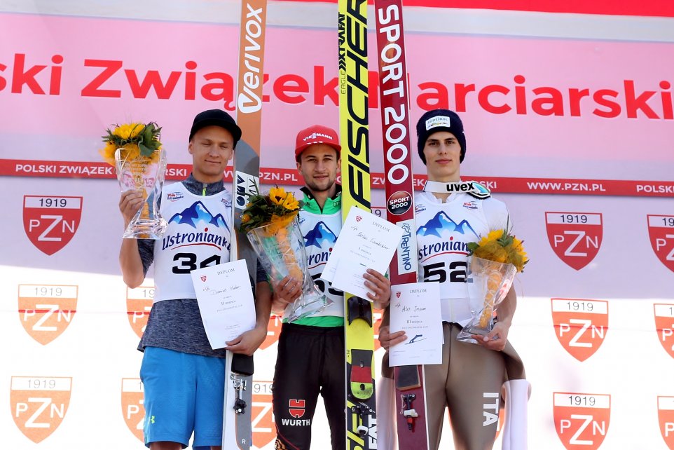 Najlepsza trójka zawodników na podium