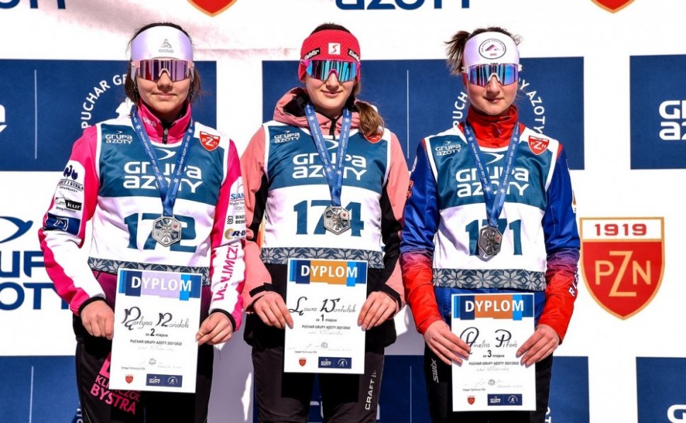 Laura Wantulok na najwyższym stopniu podium