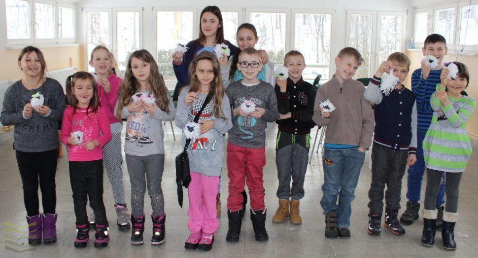 Uczestnicy zajęć w bibliotece