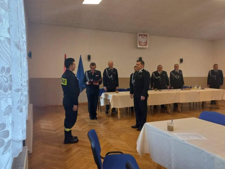 Ślubowanie składa druh Jakub Gomola