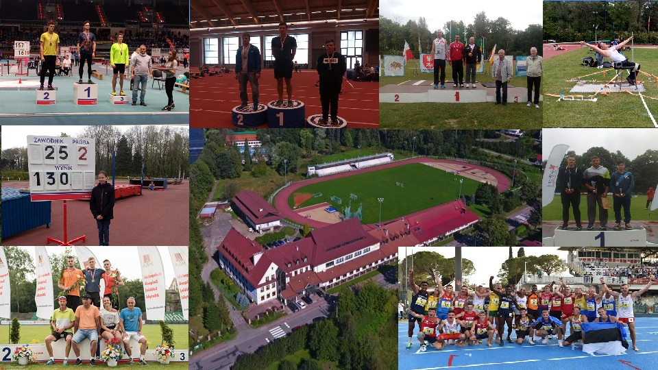 Kolaż zdjęć wiślańskich lekkoatletów