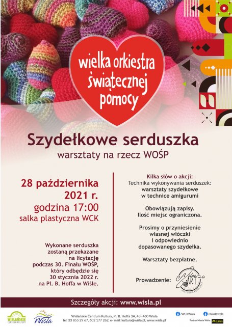 Szydełkowe serduszka - warsztaty w WCK