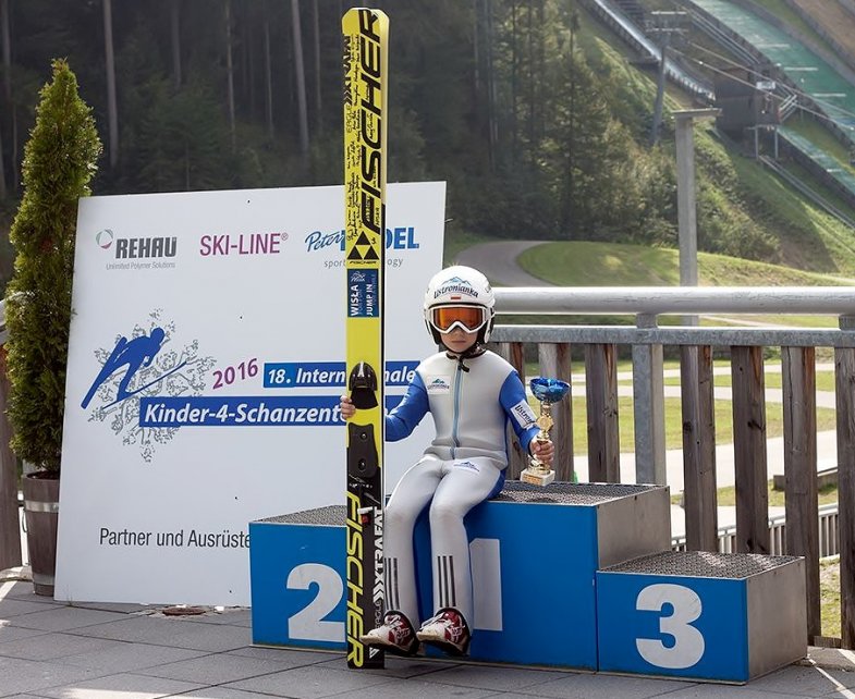 Tymoteusz Cienciała na podium
