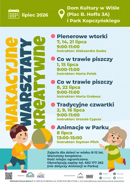 plakat zajęć dla dzieci